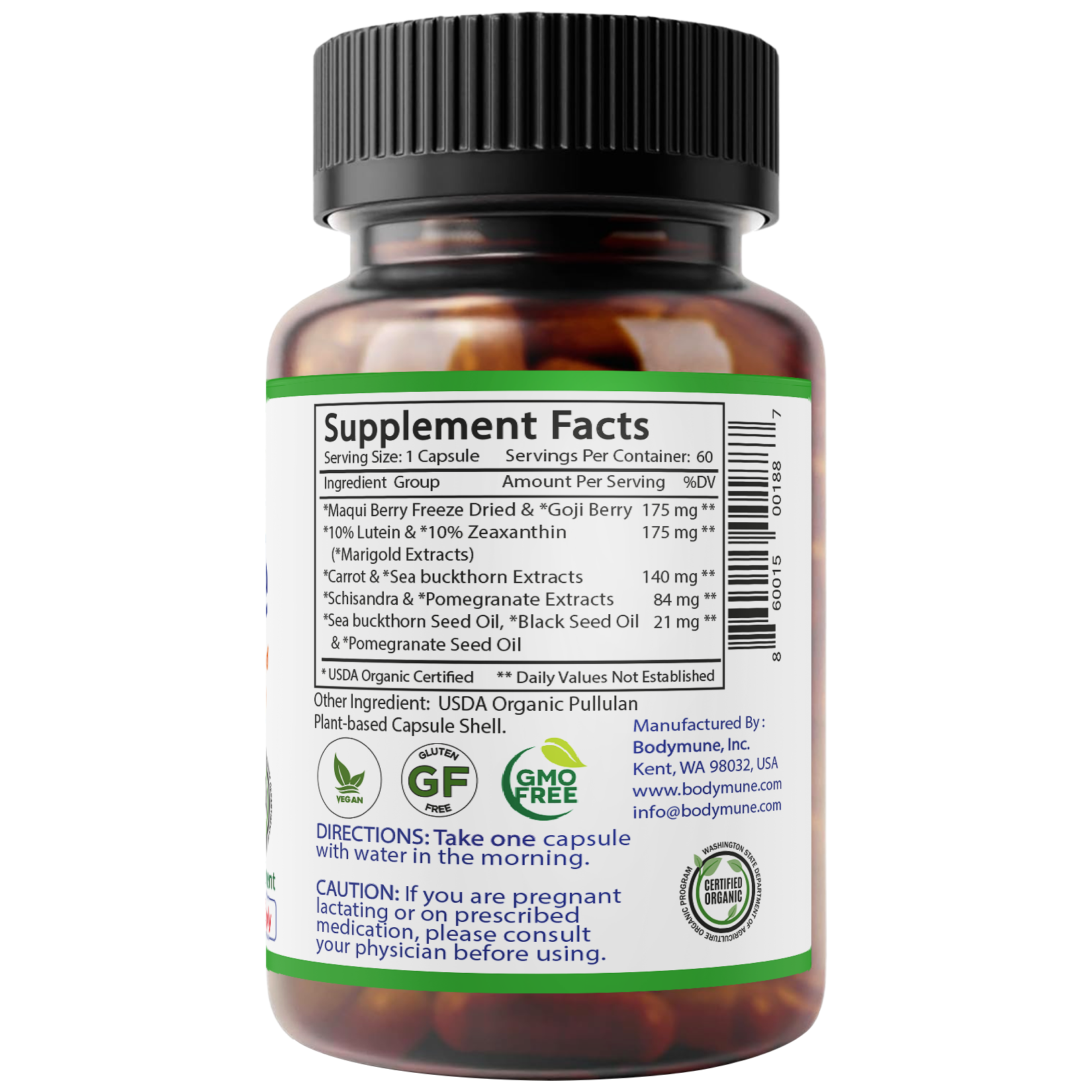 Bodymune Advanced EyeCare | Organic Eye Health Supplement