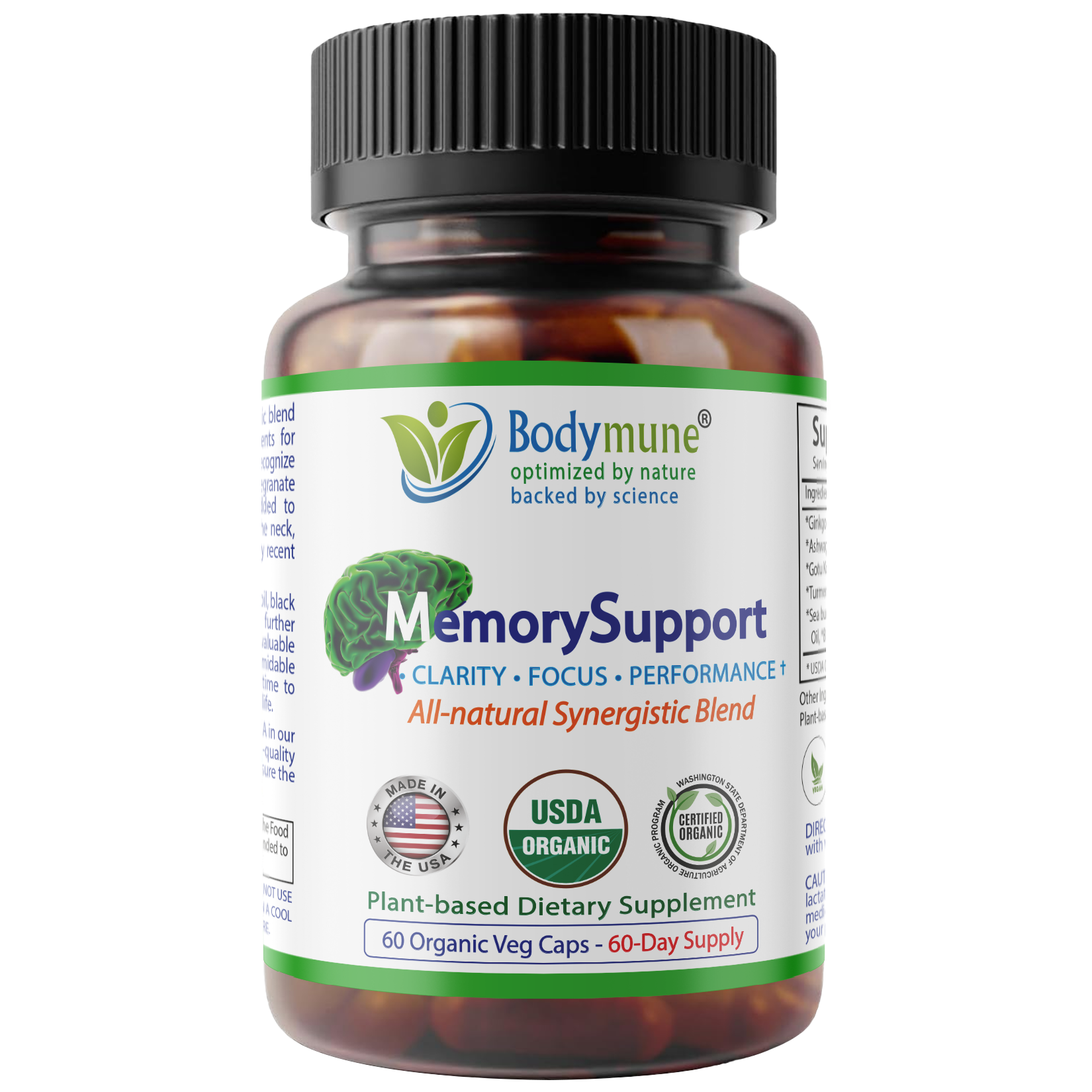 Bodymune Memory Support | Organic Memory Supplement