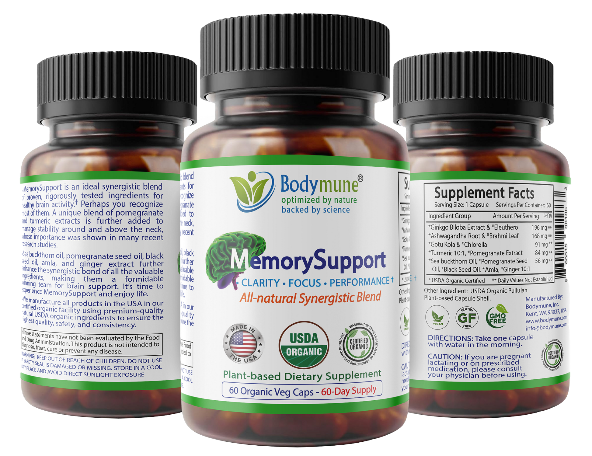 Bodymune Memory Support | Organic Memory Supplement