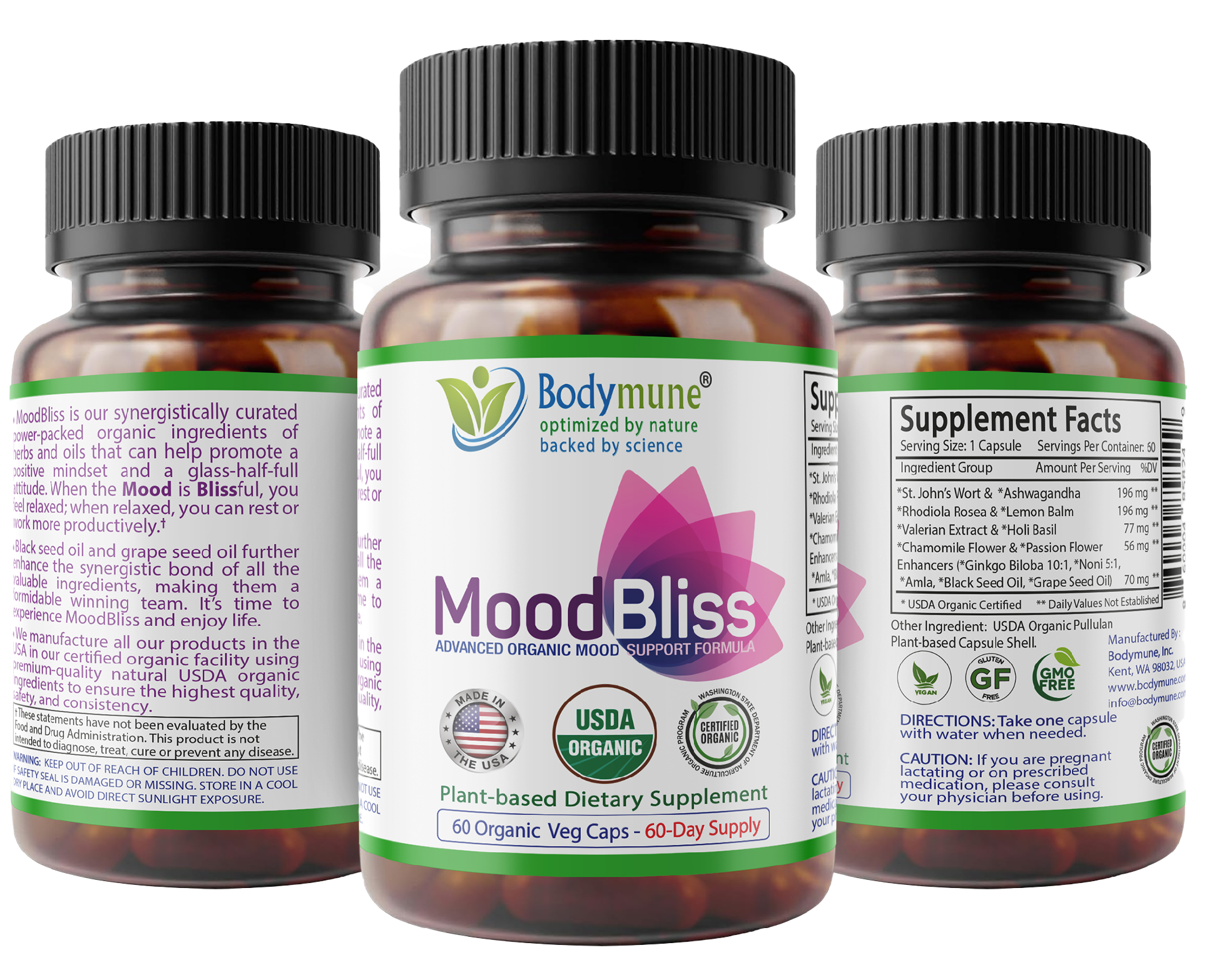 Bodymune MoodBliss | Organic Mood Supplement