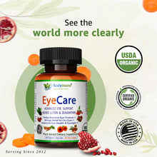 EyeCare Natural Organic Eye Care Supplement Eye Care, Eye Support Bodymune