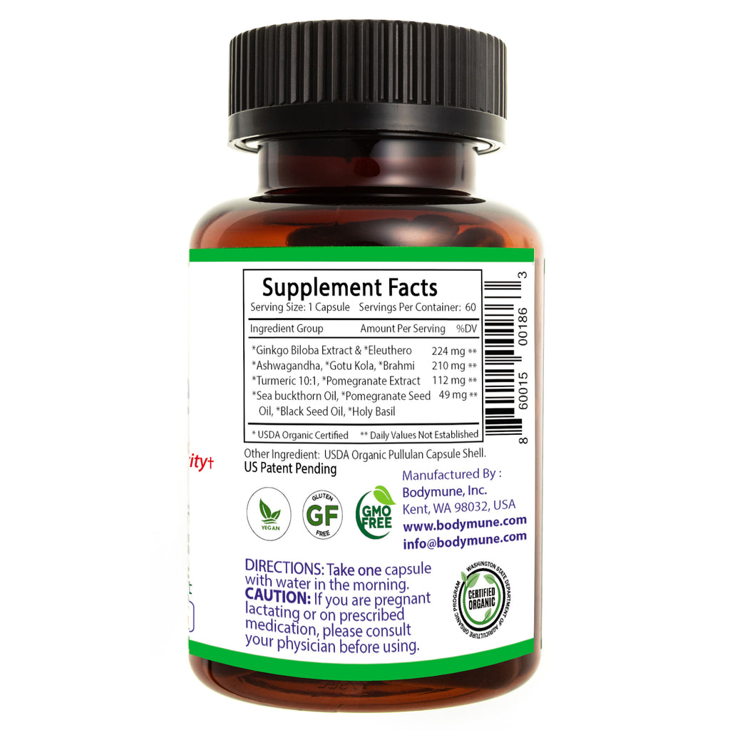 Bodymune Brain Health Formula | Organic Memory Supplement