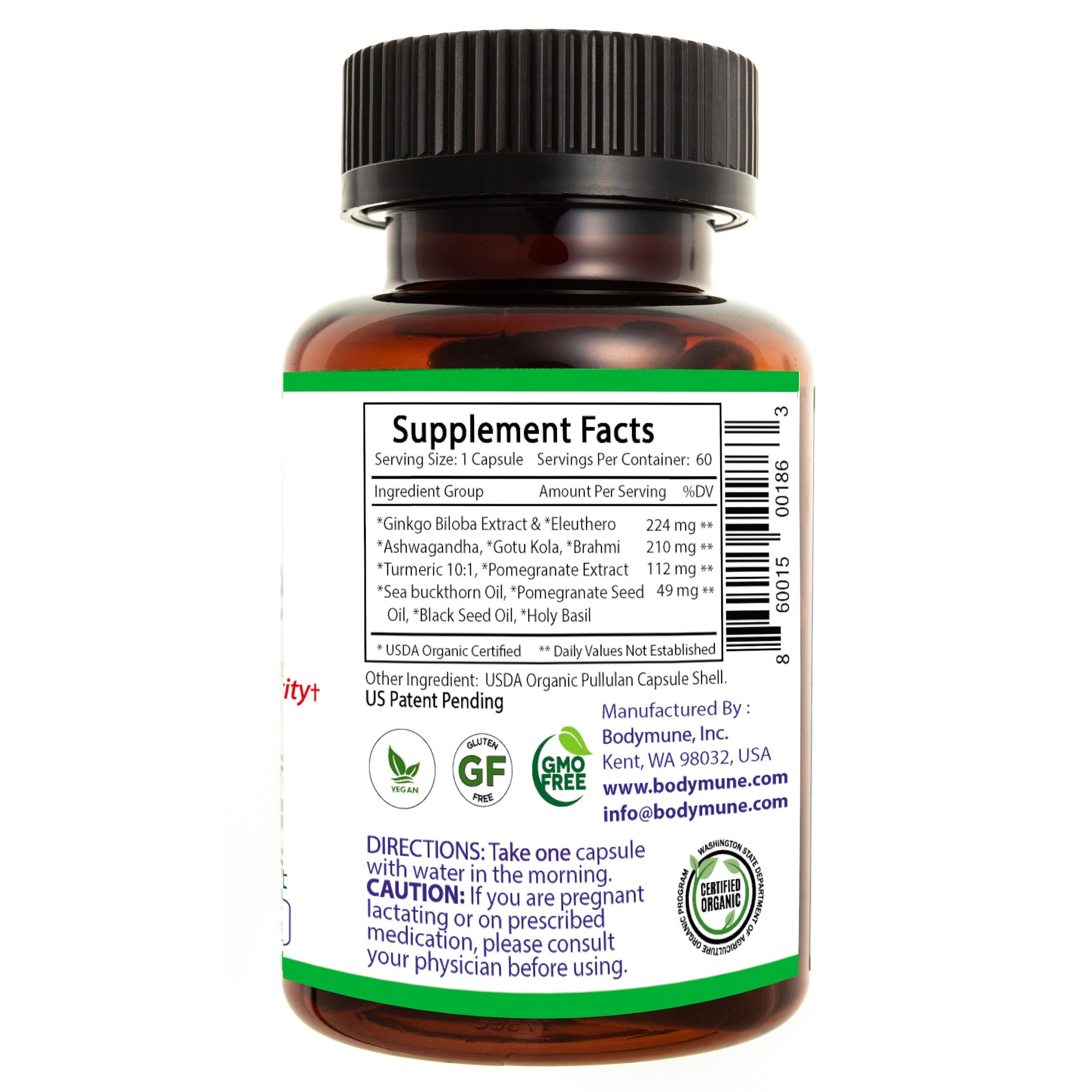 Bodymune Brain Health Formula | Organic Memory Supplement