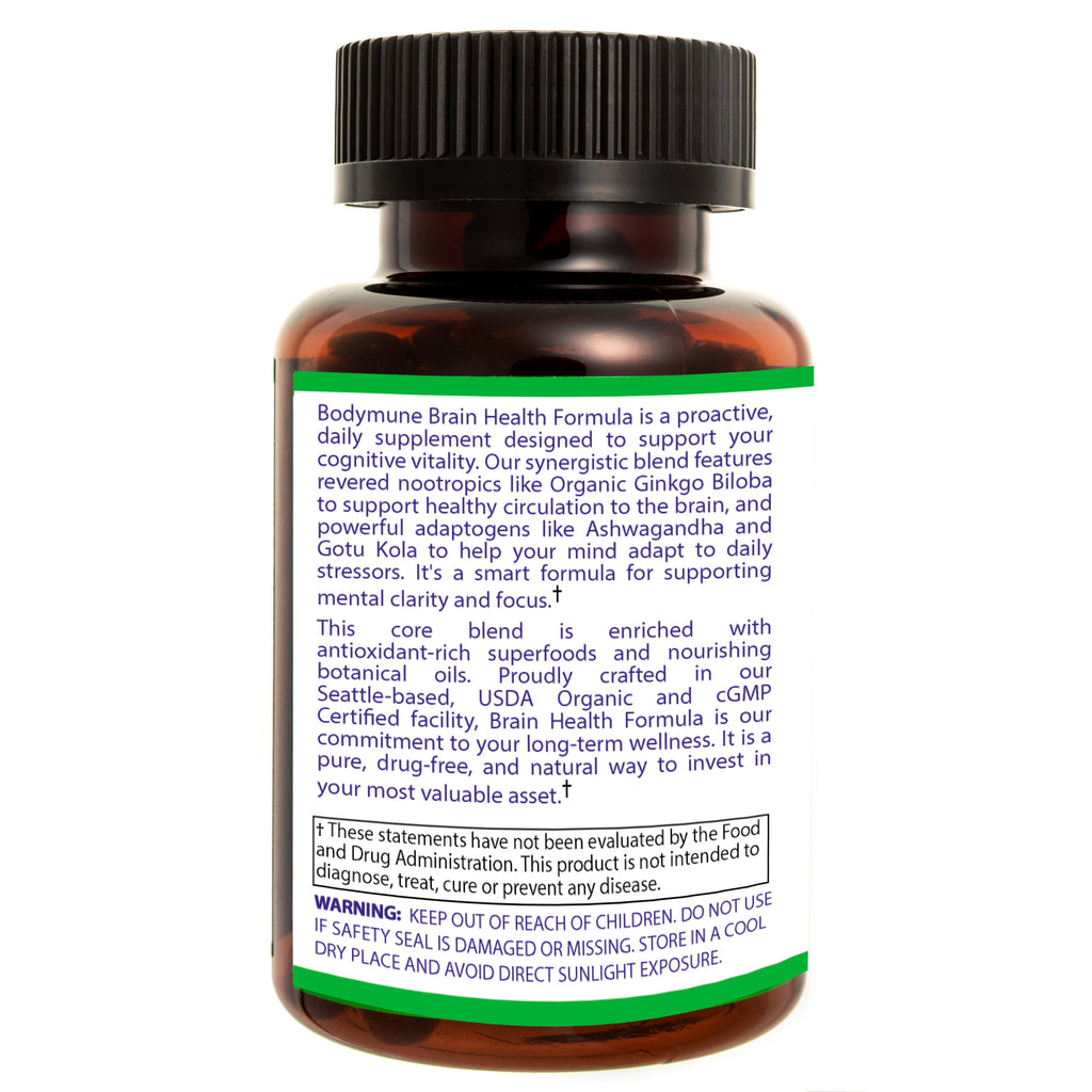 Bodymune Brain Health Formula | Organic Memory Supplement