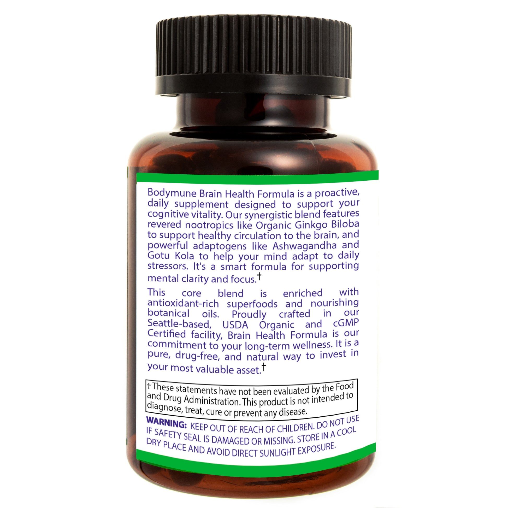 Bodymune Brain Health Formula | Organic Memory Supplement