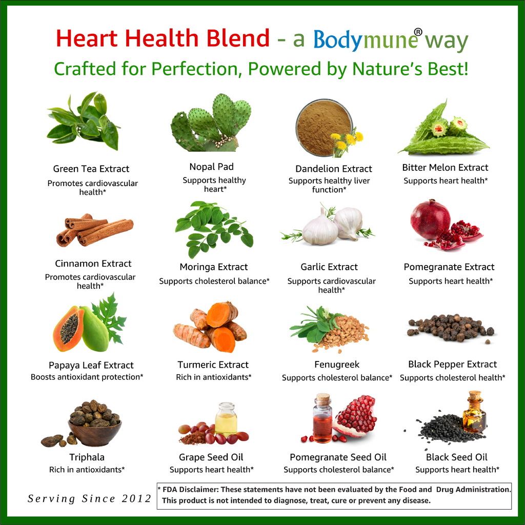 Bodymune Heart Health Blend | Herbal Support for Cholesterol