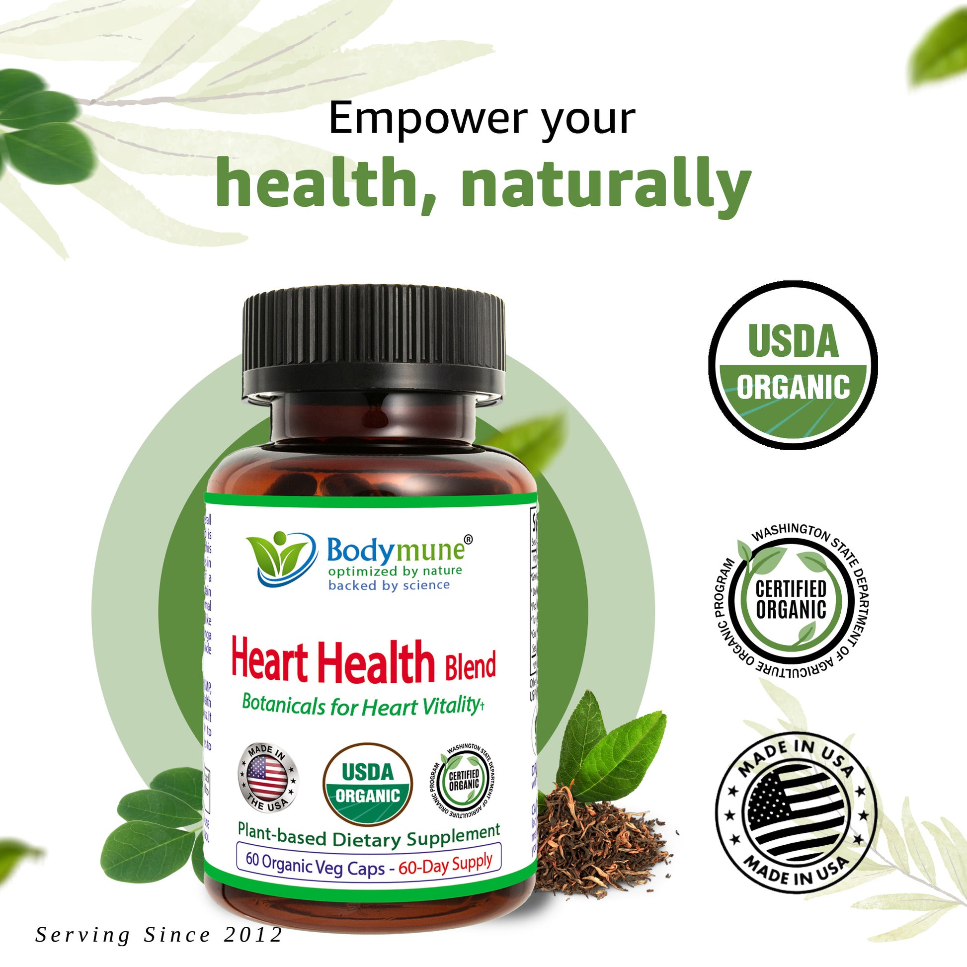 Bodymune Heart Health Blend | Herbal Remedy for Cholesterol