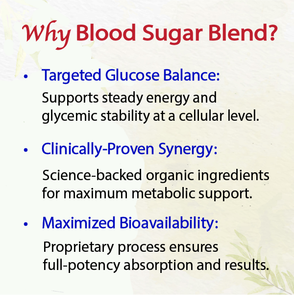 Bodymune Blood Sugar Blend | Organic Blood Glucose Supplement