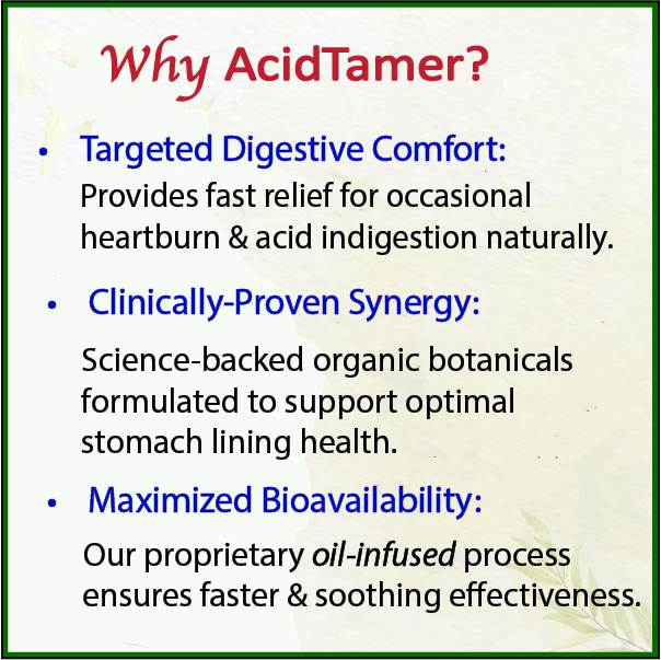 Bodymune AcidTamer Acid Relief | Natural Organic Gut Health Support