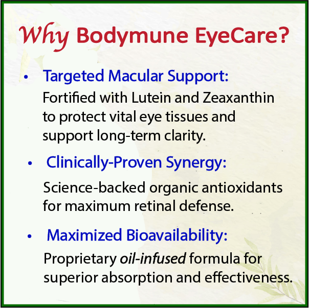 Bodymune Advanced EyeCare | Organic Eye Health Supplement